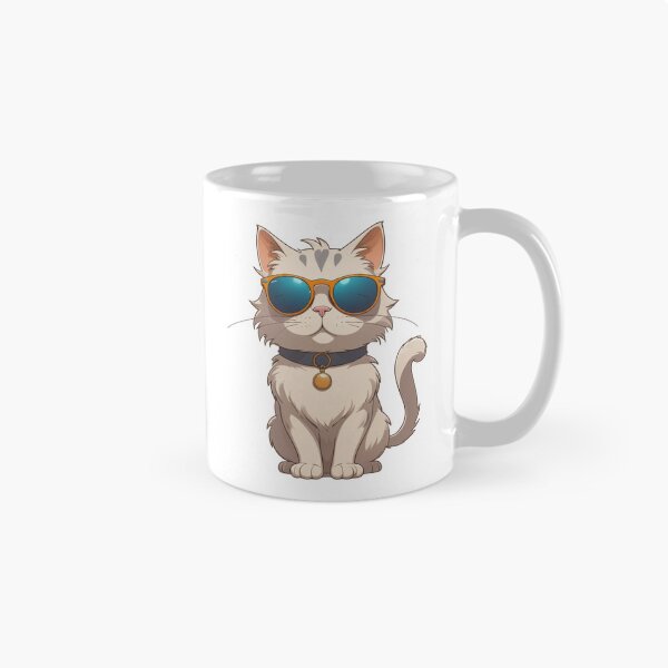 Item preview, Hipster Cat – Glasses & Chill Sticker designed and sold by Babayaa.