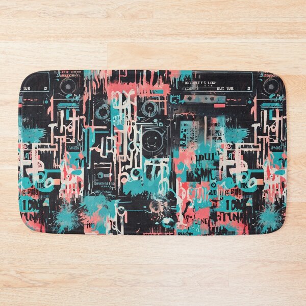 Item preview, Abstract Graffiti Artwork, Retro Cassette, Text Overlays, Bold Colors designed and sold by CoolPixels.