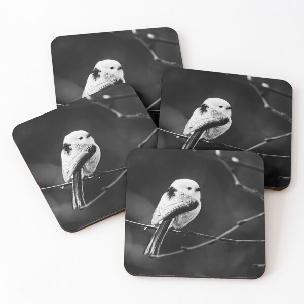 Item preview, Bright one. Long-tailed tit Busy series 1 bw designed and sold by Jouko Lehto Photography.