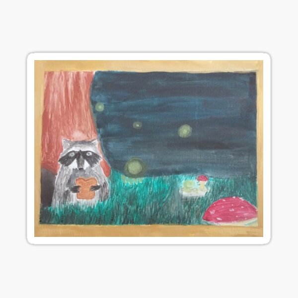 Item preview, Raccoon's Midnight Snack designed and sold by PaintAndChaos.