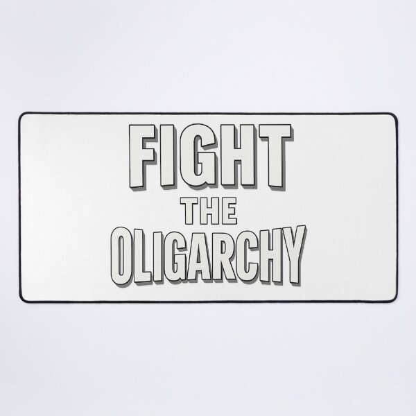 Item preview, Fight the Oligarchy Bold Lettering Tee designed and sold by Horizon Made.