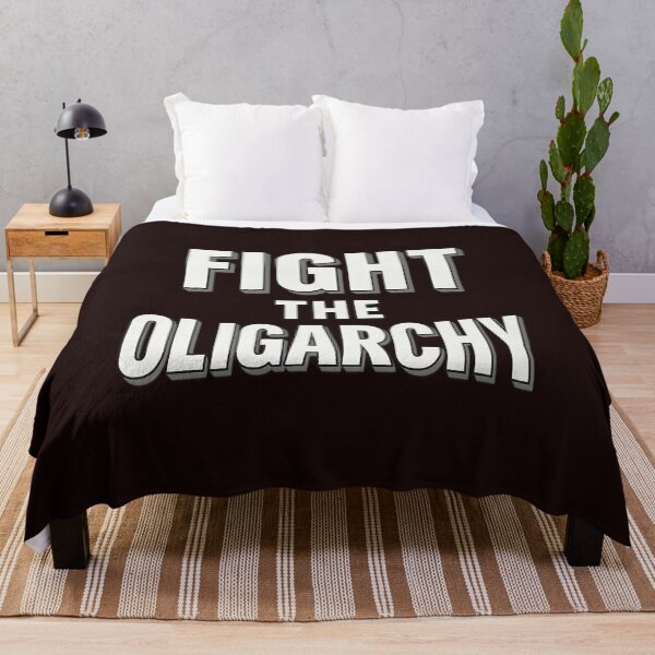 Item preview, Fight the Oligarchy Bold Lettering Tee designed and sold by Horizon Made.