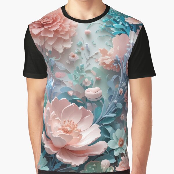 Aperçu de l'œuvre Jardin fleuri pastel — Art floral doux et fantastique créée et vendue par ajurnaya.