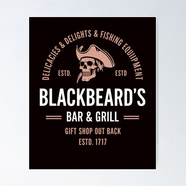 Item preview, Blackbeard'S Bar And Grill designed and sold by Dotprinto.