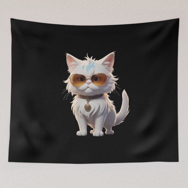 Item preview, Chic Cat – Glasses & Fashion Statement Sticker designed and sold by Babayaa.