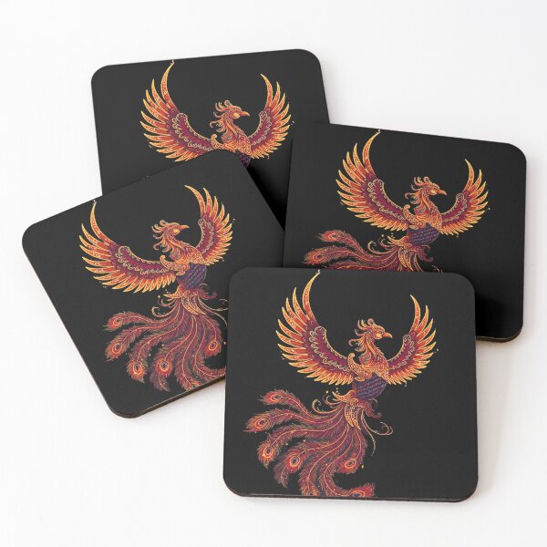 Item preview, Majestic Fire Phoenix – Mythical Bird Fantasy Art designed and sold by ethnicdigital.