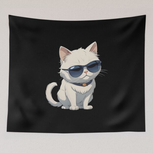 Item preview, Stylish Cat – Glasses & Cute Expression Sticker designed and sold by Babayaa.
