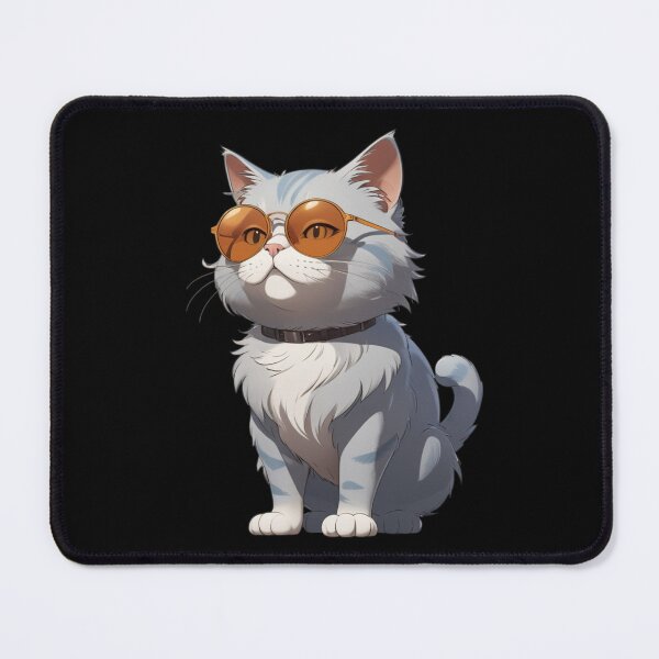 Item preview, Cat with Glasses – Intelligent Look Sticker designed and sold by Babayaa.