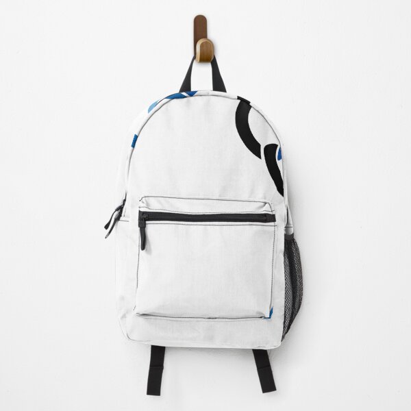 Item preview, Minimalist logo in black and blue colors, featuring interlocking shapes designed and sold by Pug-In-Mug.