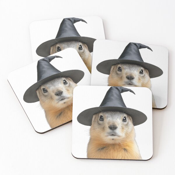 Item preview, Prairie dog Wearing Halloween Witch Hat designed and sold by LazyOwlStore.