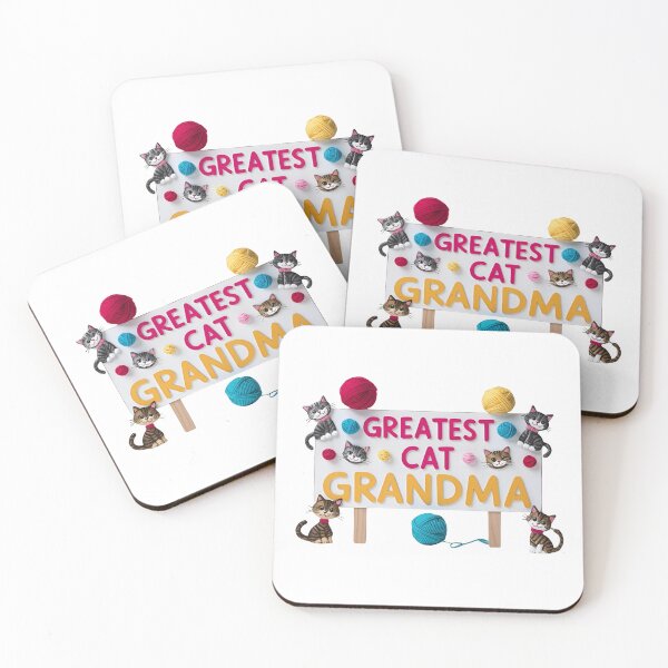 Item preview, Greatest Cat Grandma – Cute Cat Lover Gift for Grandmothers designed and sold by Fredster1966.