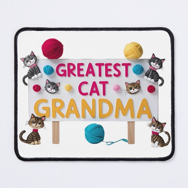 Item preview, Greatest Cat Grandma – Cute Cat Lover Gift for Grandmothers designed and sold by Fredster1966.