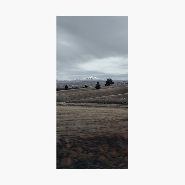 Gloomy mountain view Photographic Print