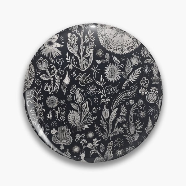 Item preview, Hand-Drawn Floral and Starry Pattern With Decorative Elements designed and sold by CoolPixels.