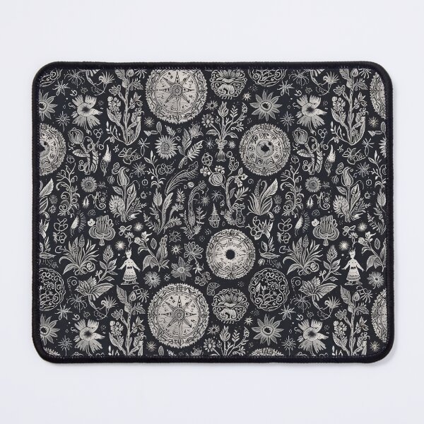 Item preview, Hand-Drawn Floral and Starry Pattern With Decorative Elements designed and sold by CoolPixels.