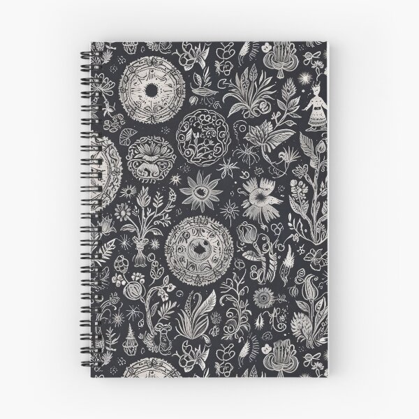 Item preview, Hand-Drawn Floral and Starry Pattern With Decorative Elements designed and sold by CoolPixels.