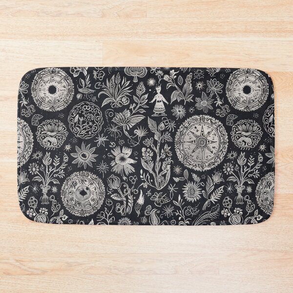 Item preview, Hand-Drawn Floral and Starry Pattern With Decorative Elements designed and sold by CoolPixels.