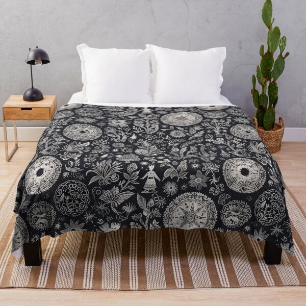Item preview, Hand-Drawn Floral and Starry Pattern With Decorative Elements designed and sold by CoolPixels.