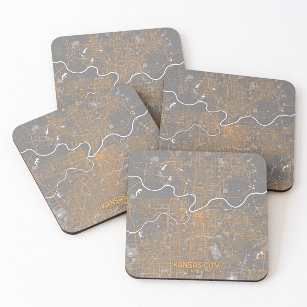 Item preview, Kansas City Map of Missouri, USA - Bauhaus designed and sold by deMAP.