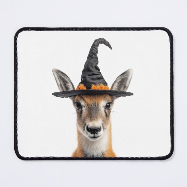 Item preview, Pronghorn Wearing Halloween Witch Hat designed and sold by LazyOwlStore.