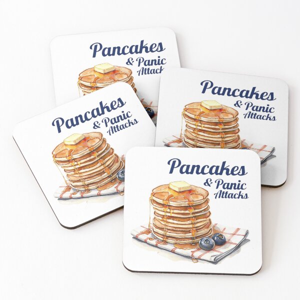 Item preview, Pancakes and Panic Attacks - Funny Mental Health Breakfast Design designed and sold by Colorful-Garden.