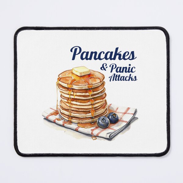 Item preview, Pancakes and Panic Attacks - Funny Mental Health Breakfast Design designed and sold by Colorful-Garden.