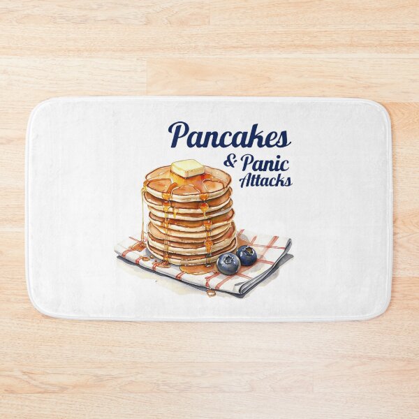 Item preview, Pancakes and Panic Attacks - Funny Mental Health Breakfast Design designed and sold by Colorful-Garden.