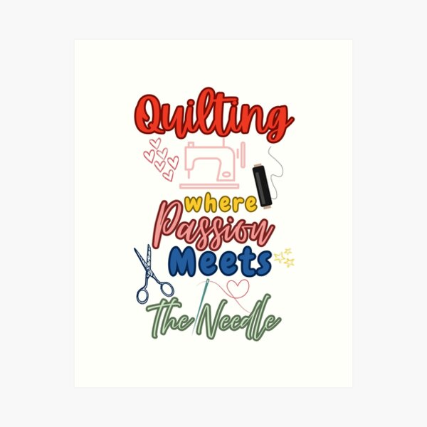 Aperçu de l'œuvre Quilting, où la passion rencontre l'aiguille - Quilting Lovers créée et vendue par Wiss2Arts.