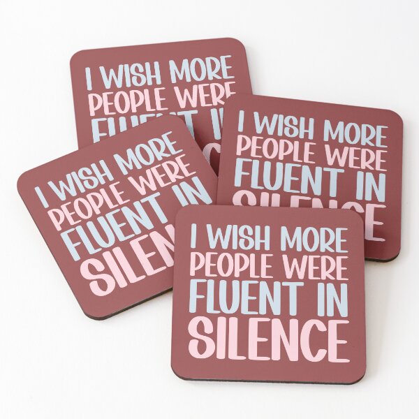 Item preview, I Wish More People Were Fluent In Silence Antisocial Sarcastic Saying designed and sold by hiacynto.