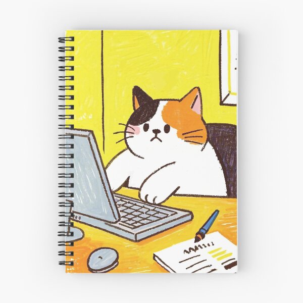 Item preview, Cat at Work designed and sold by Kayslab.