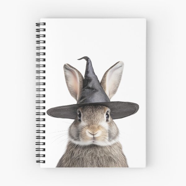 Item preview, Rabbit Wearing Halloween Witch Hat designed and sold by LazyOwlStore.