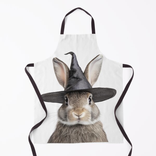 Item preview, Rabbit Wearing Halloween Witch Hat designed and sold by LazyOwlStore.
