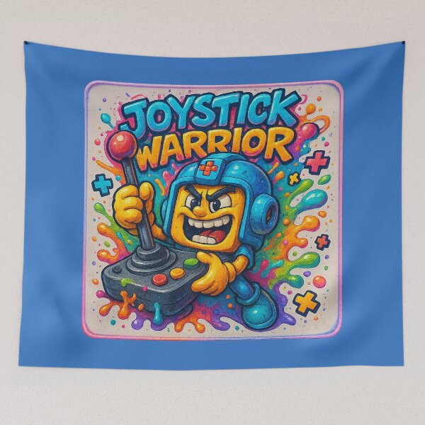 Item preview, Joystick Warrior – retro gaming in action designed and sold by Girih.