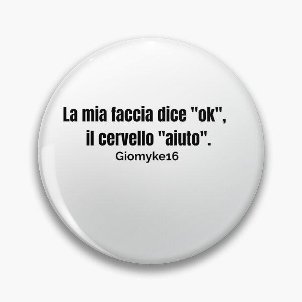 Item preview, La mia faccia dice “ok”, il cervello “aiuto” – Maglietta sarcastica designed and sold by Giomyke16.