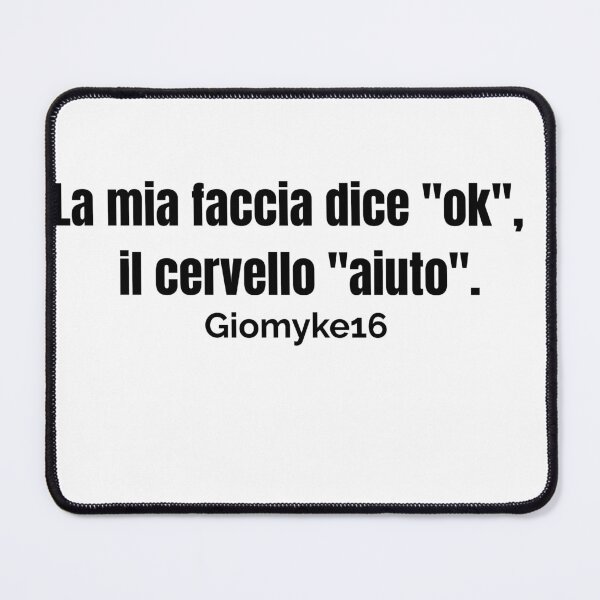 Item preview, La mia faccia dice “ok”, il cervello “aiuto” – Maglietta sarcastica designed and sold by Giomyke16.