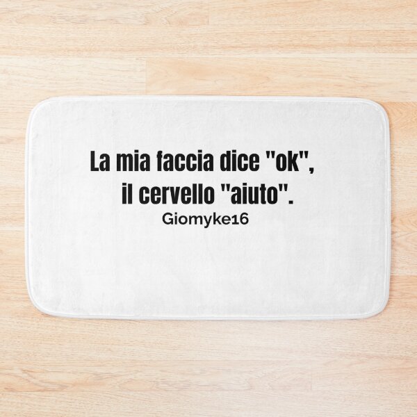 Item preview, La mia faccia dice “ok”, il cervello “aiuto” – Maglietta sarcastica designed and sold by Giomyke16.