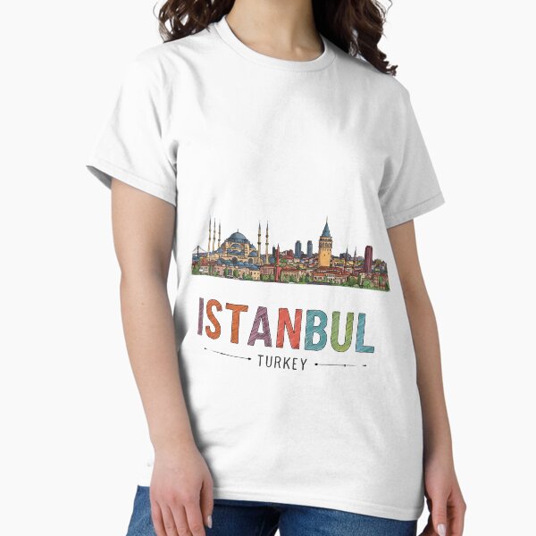 Item preview, Istanbul Skyline and Modern Typography Design – Vibrant Cityscape designed and sold by Colorful-Garden.