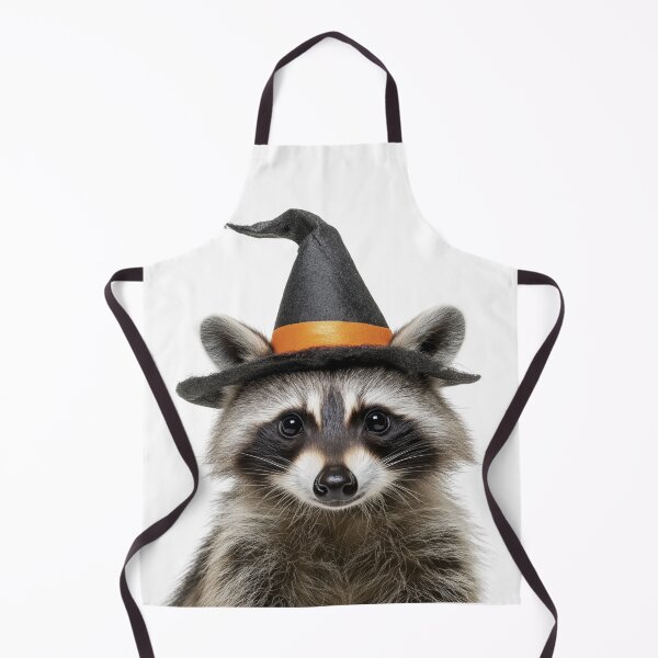 Item preview, Raccoon Wearing Halloween Witch Hat designed and sold by LazyOwlStore.