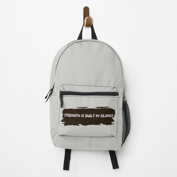 Item preview, Strength Is Built In Silence — Motivational Quote Design designed and sold by AIKNOCKTECK.
