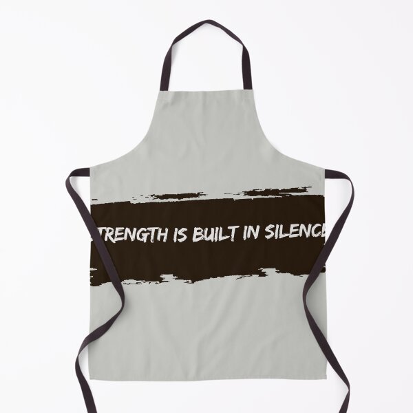 Item preview, Strength Is Built In Silence — Motivational Quote Design designed and sold by AIKNOCKTECK.
