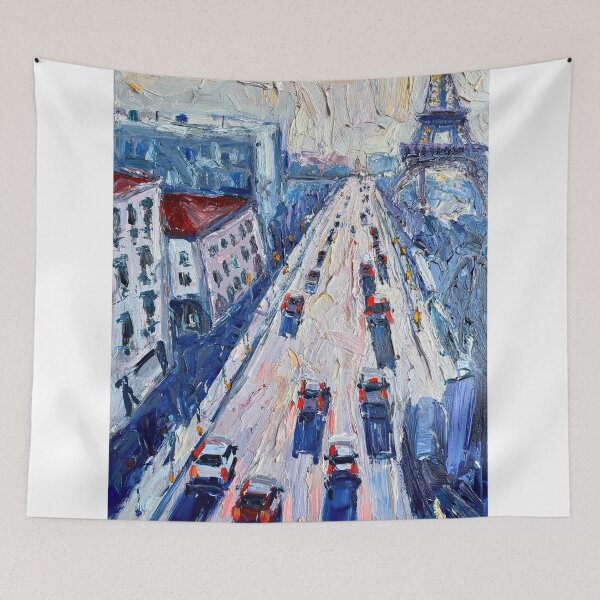 Item preview, Paris scene impasto designed and sold by yumas.