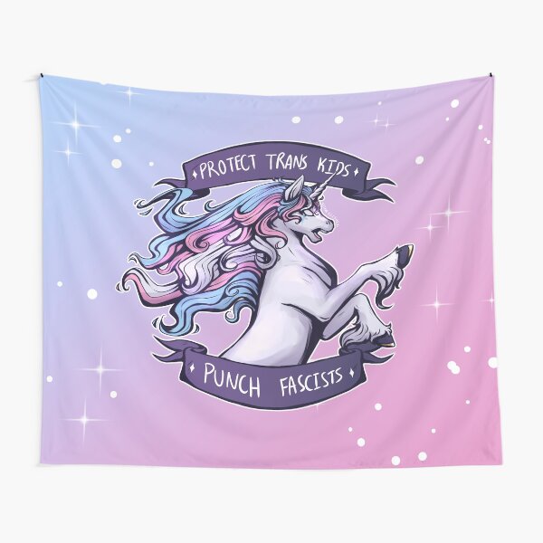 Item preview, Protect Trans Kids, Punch Fascists ✨Bloodless edition✨ designed and sold by KIINGKIISMET.