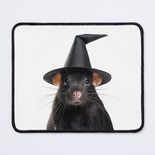 Item preview, Rat Wearing Halloween Witch Hat designed and sold by LazyOwlStore.