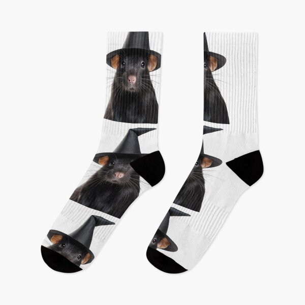 Item preview, Rat Wearing Halloween Witch Hat designed and sold by LazyOwlStore.