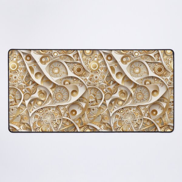 Item preview, Intricate Golden Abstract Design Featuring Geometric and Swirling Patterns designed and sold by CoolPixels.