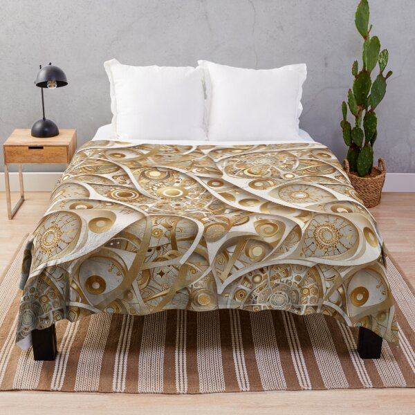 Item preview, Intricate Golden Abstract Design Featuring Geometric and Swirling Patterns designed and sold by CoolPixels.