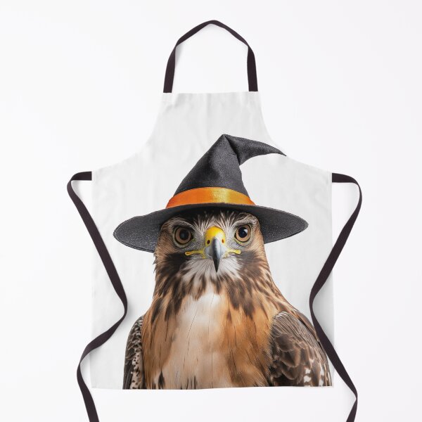 Item preview, Red-tailed hawk bird Wearing Halloween Witch Hat designed and sold by LazyOwlStore.