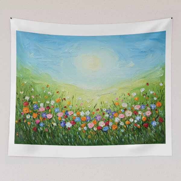 Item preview, Meadow with flowers designed and sold by yumas.