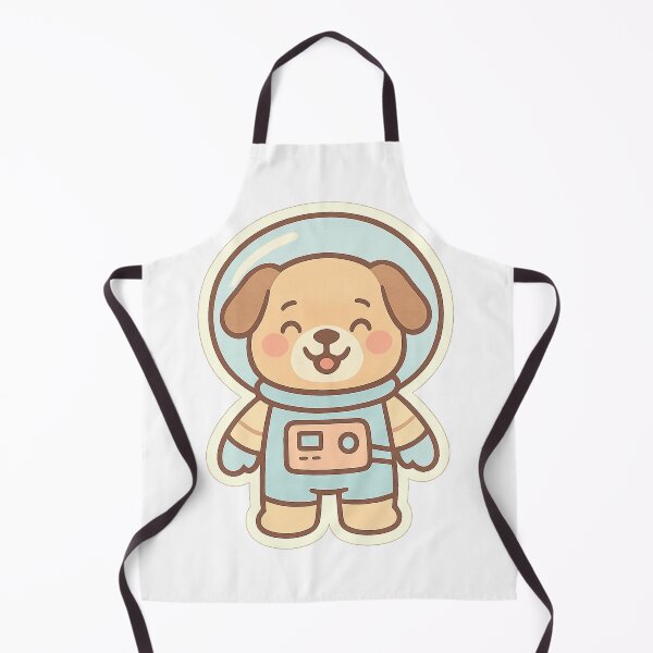 Artikelvorschau, Niedlicher Pastell-Hund-Astronaut-Aufkleber – Kawaii Space Pup Ein süßer Hunde-Astronaut mit glücklichem Gesicht – Pastellfarben im Aufkleberstil, zentrierte Komposition auf transparentem Hintergrund entworfen und verkauft von Sukree.m.
