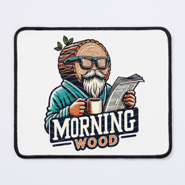 Item preview, Morning Wood – Funny Lumberjack Meme Design designed and sold by Colorful-Garden.